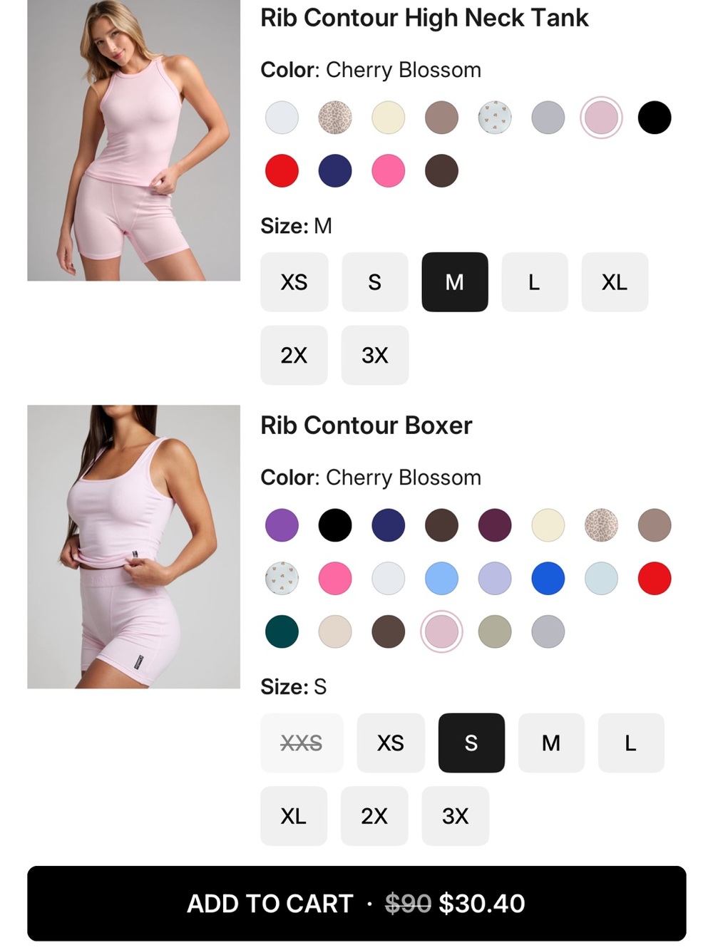 Comfrt Rib Contour high neck top & bottom
